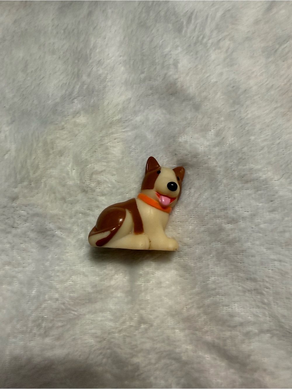 💖4/$25-ELC Happyland Puppy Dog Figure Brown White Farm Pet Animal Toy